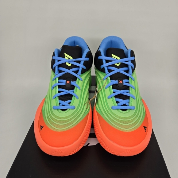 adidas Men's Dame X KI5949 'Lime Burst' Basketball Shoes Size 8 New - Picture 2 of 8
